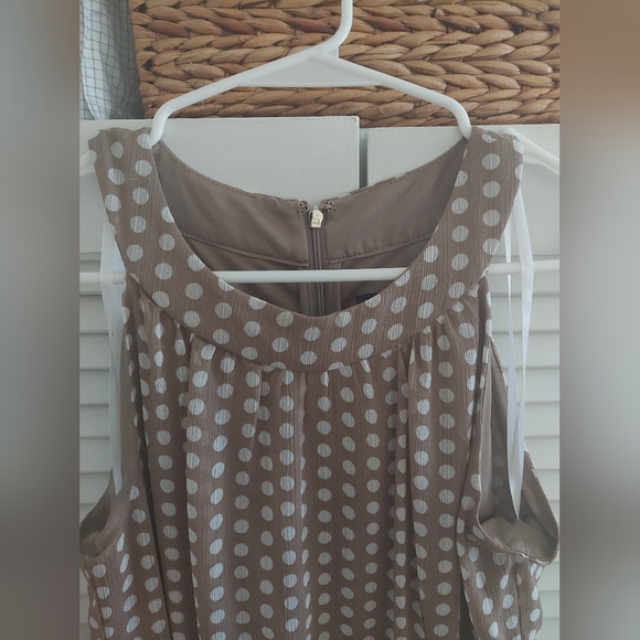 TOMMY HILFIGER Womens Tan Belted Lined Sleeveless Midi Fit + Flare Dress-6 - Picture 4 of 8